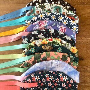 NWOT 10 Euro Scrub Caps Bundle scrub hats surgical caps european scrub hats
